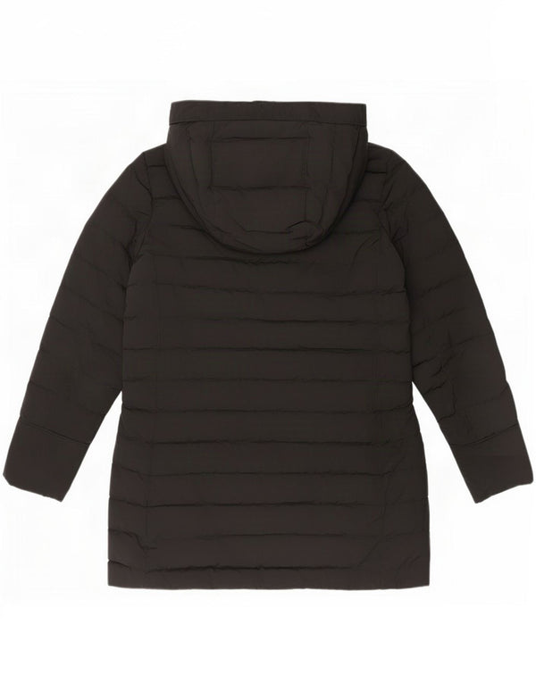 Woolrich Γυναικείο μπουφάν με κουκούλα UK 10 Small Black Polyester