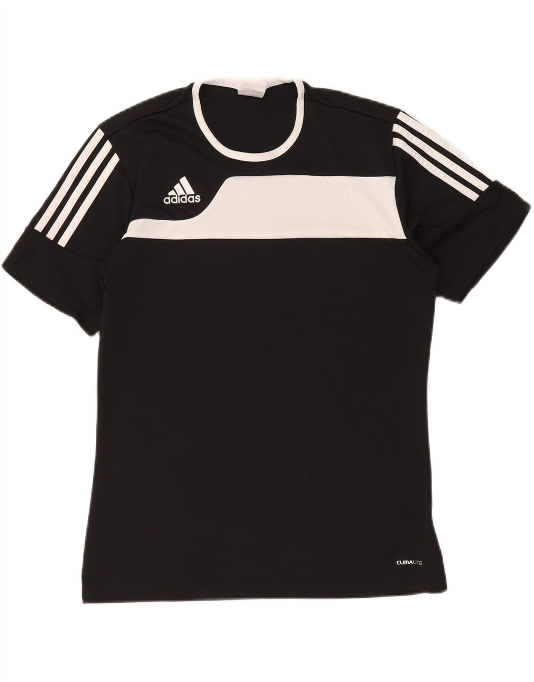 Ανδρικό T-Shirt Climalite ADIDAS Top Small Black Colourblock Polyester