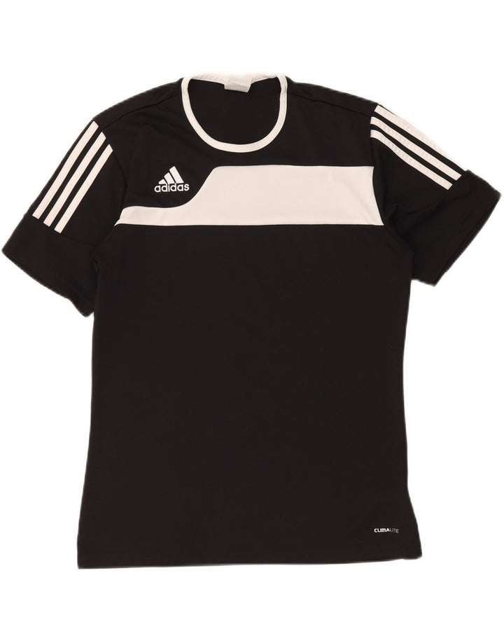 Ανδρικό T-Shirt Climalite ADIDAS Top Small Black Colourblock Polyester