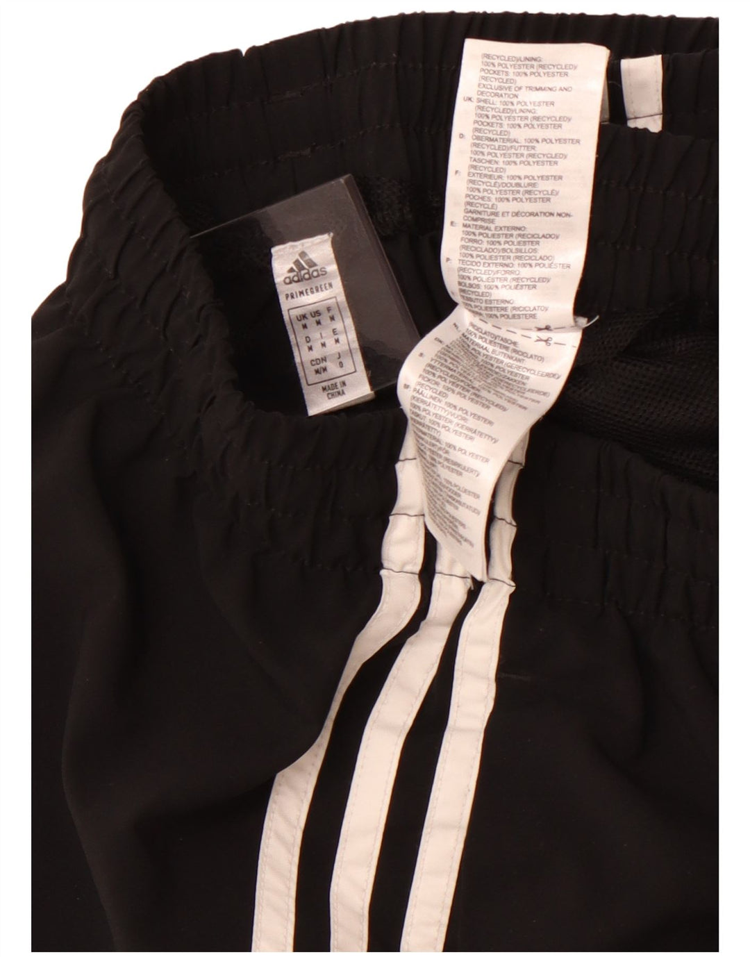 Ανδρικό αθλητικό σορτς ADIDAS από μεσαίο μαύρο πολυεστέρα