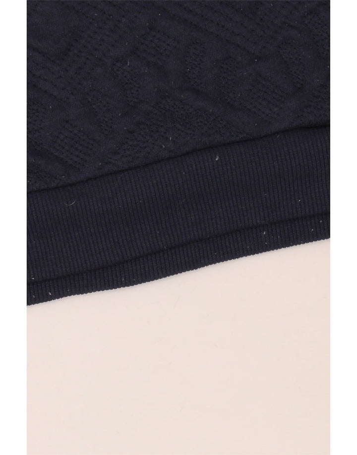 Ανδρικό φούτερ Zara Jumper Small Navy Blue Argyle/Diamond