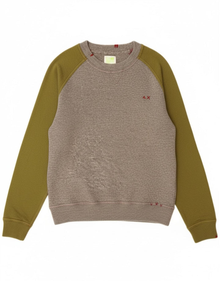 Sun68 Γυναικείο πουλόβερ με λαιμόκαυστο UK 14 Medium Grey Colourblock