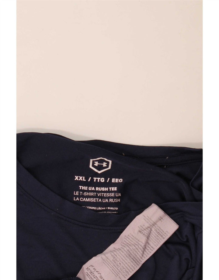 Under Armour Ανδρικό T-Shirt Top 2XL Navy Blue Polyester