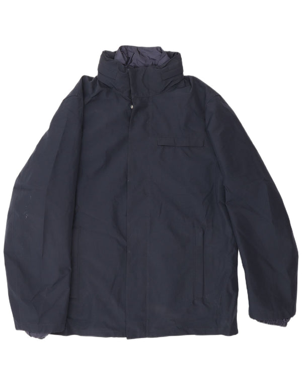 Ανδρικό μπουφάν PRADA Windbreaker IT 52 XL Navy Blue Polyester Classic