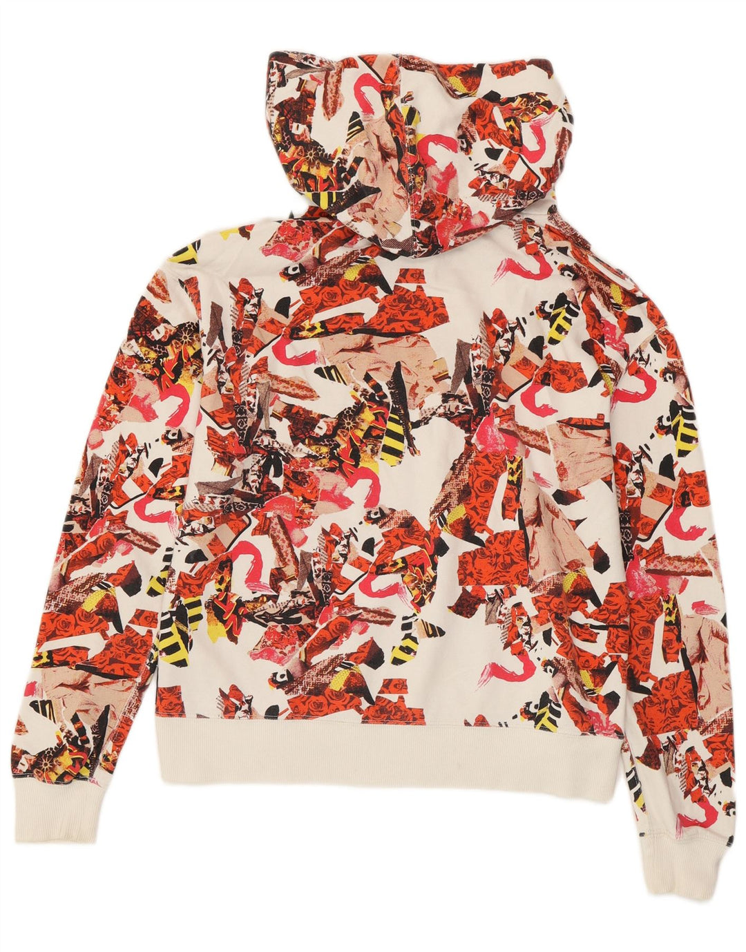 CONVERSE Womens Abstract Pattern Hoodie Jumper UK 10 Small πολύχρωμο