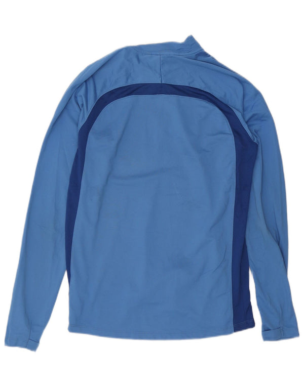 Ανδρική φόρμα Nike Dri Fit με φερμουάρ πουλόβερ στο επάνω μέρος, μεσαίο μπλε χρώμα