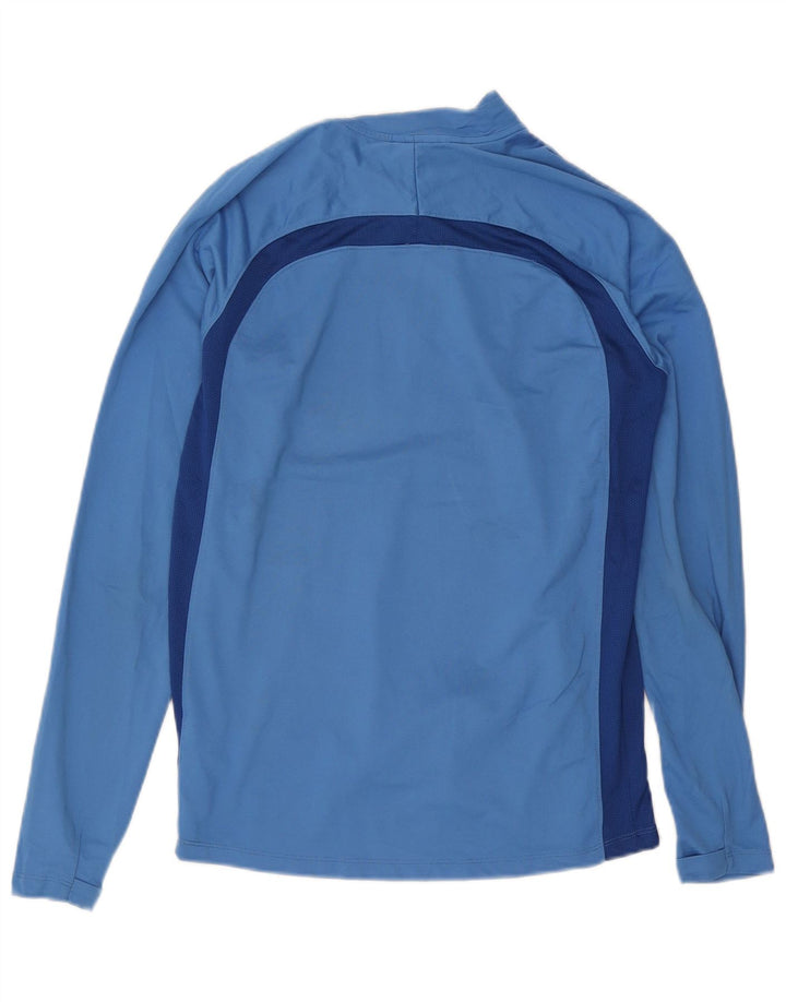 Ανδρική φόρμα Nike Dri Fit με φερμουάρ πουλόβερ στο επάνω μέρος, μεσαίο μπλε χρώμα
