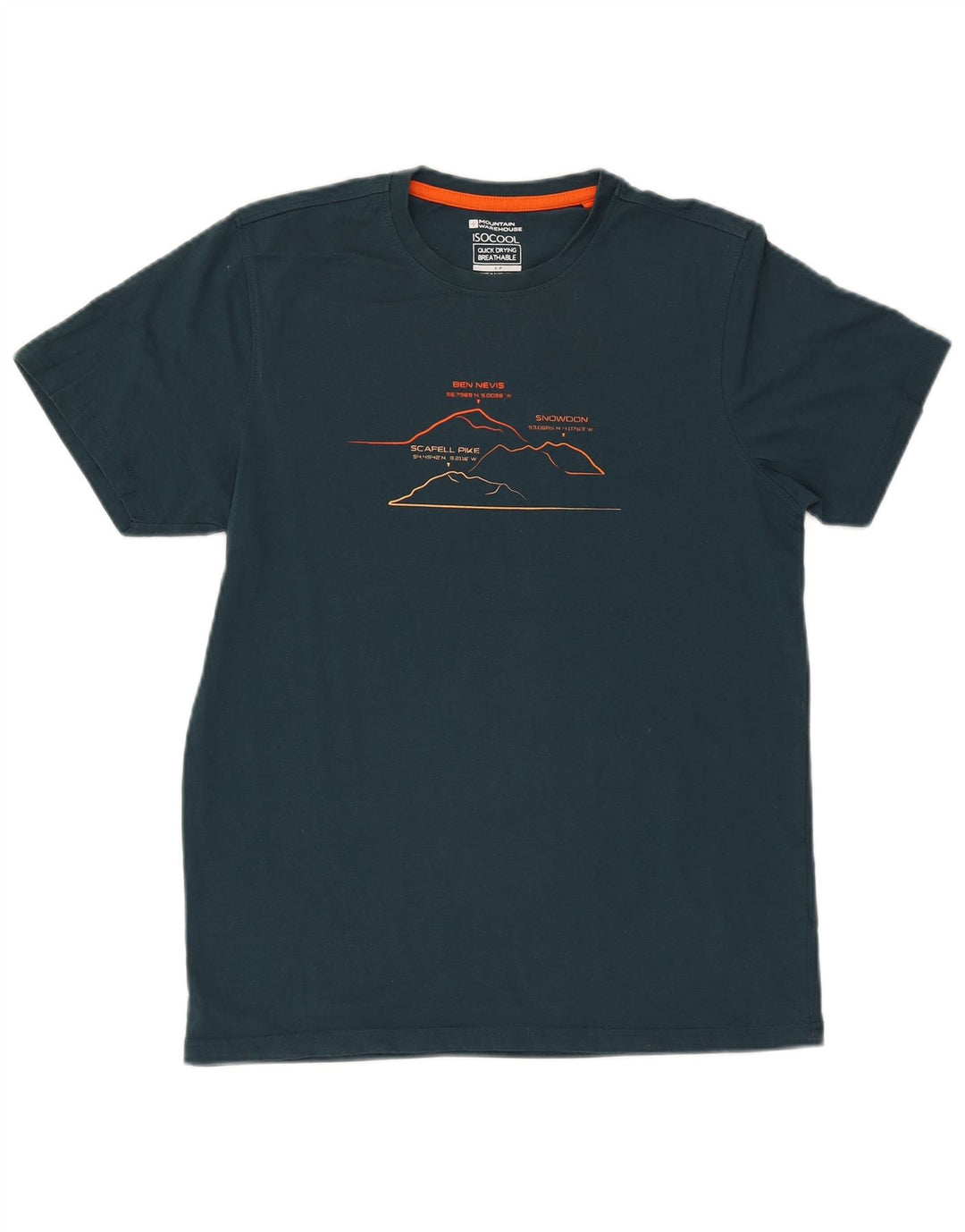 Ανδρικό μπλουζάκι Mountain Warehouse IsoCool γραφικό μπλουζάκι Μικρό πράσινο βαμβακερό