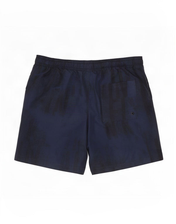 Γραφικό ανδρικό σορτς κολύμβησης Calvin Klein Medium Navy Blue Tie Dye