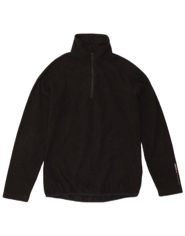 MUSTO Γυναικείο φερμουάρ Fleece Jumper UK 8 Small Black Polyester