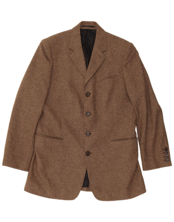 Reiss Ανδρικό σακάκι blazer 40 κουμπιών UK 40 μεγάλο καφέ μαλλί