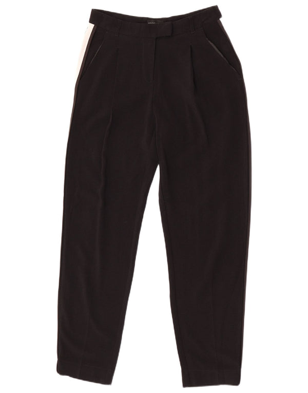 Topshop Γυναικείο κωνικό παντελόνι Chino UK 8 Medium W27 L28 Μαύρο Πολυεστέρας