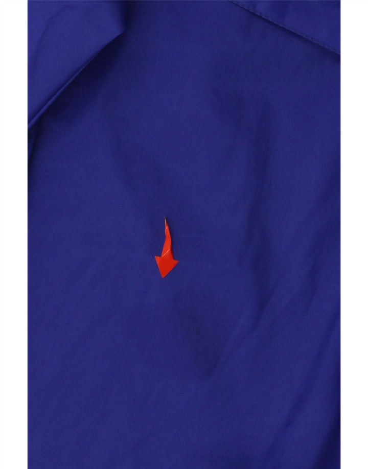 Arena Mens Graphic Hooded Rain Jacket UK 40 Large Blue Polyamide