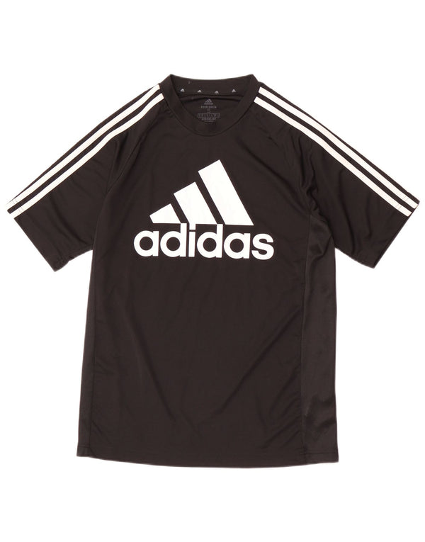 Ανδρικό γραφικό T-shirt Adidas Aeroready Top Μικρό Μαύρο Πολυεστέρα