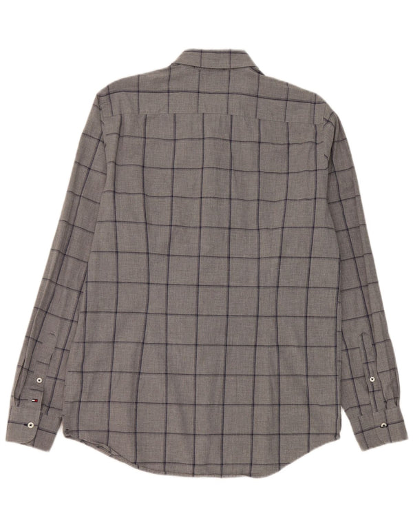 Ανδρικό πουκάμισο Tommy Hilfiger Slim Fit Large Grey Check Cotton