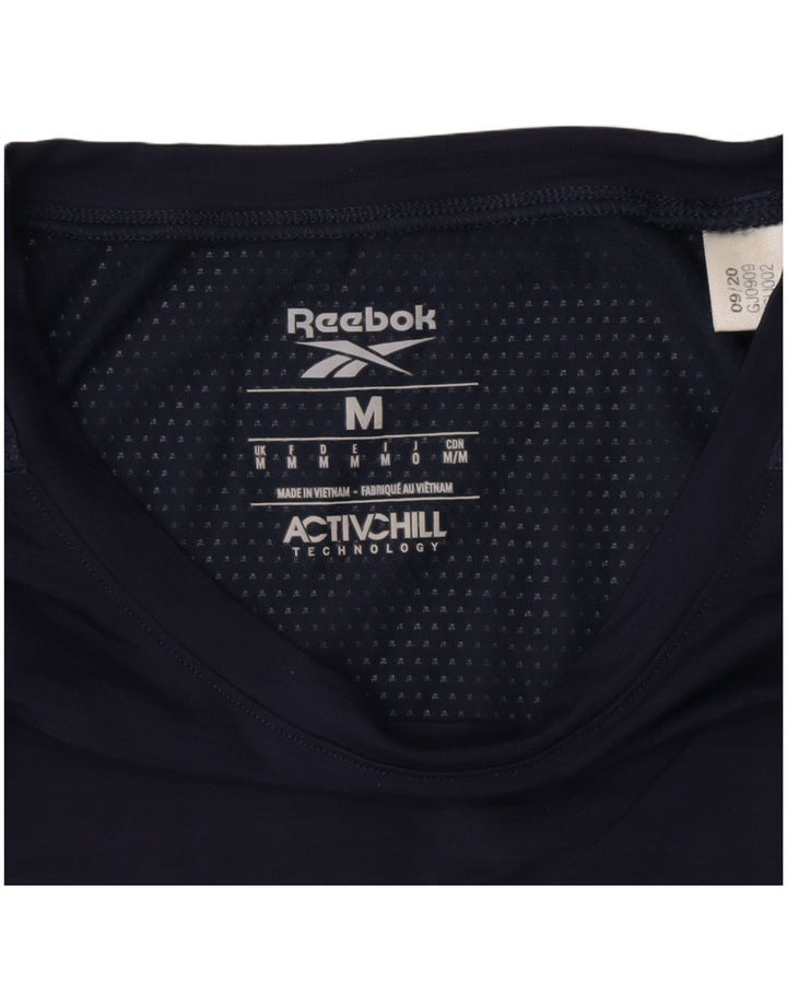 Ανδρικό γραφικό T-shirt REEBOK Top Medium Navy Blue