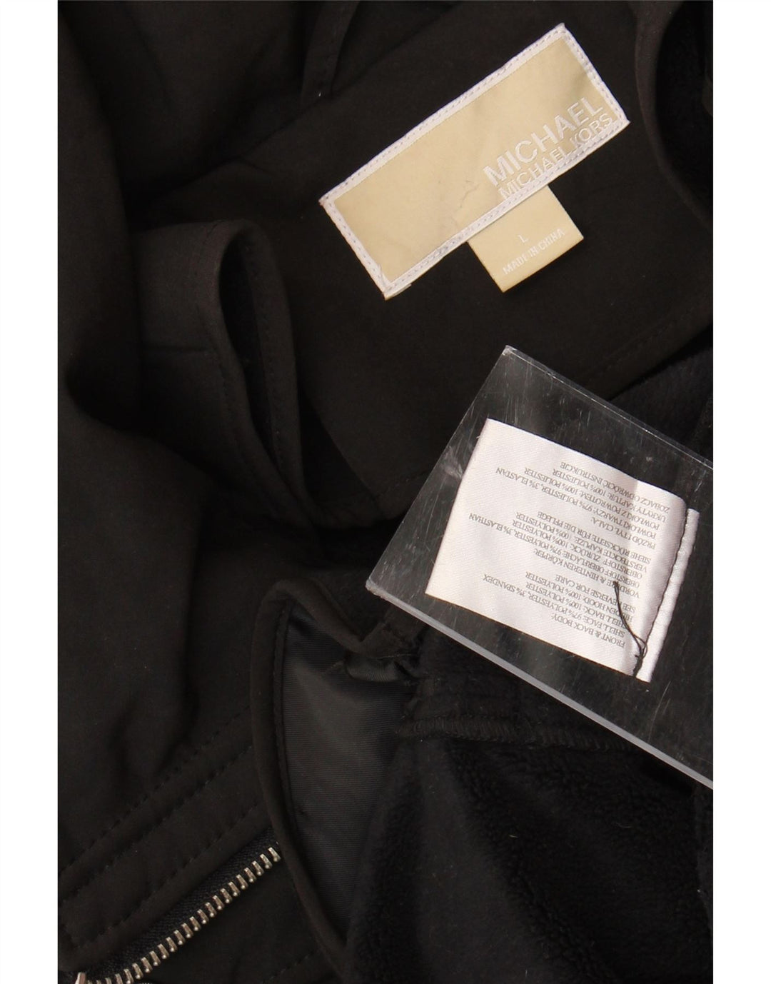 MICHAEL KORS Γυναικείο Utility Jacket UK 14 Large Black Polyester