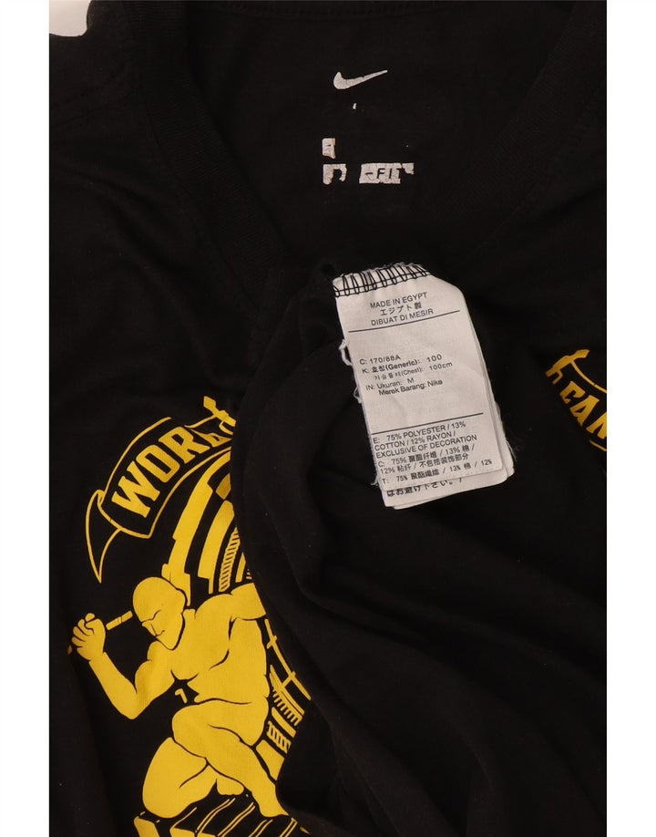 Γυναικείο γραφικό μπλουζάκι Nike Top UK 14 Μεσαίο μαύρο πολυεστέρα