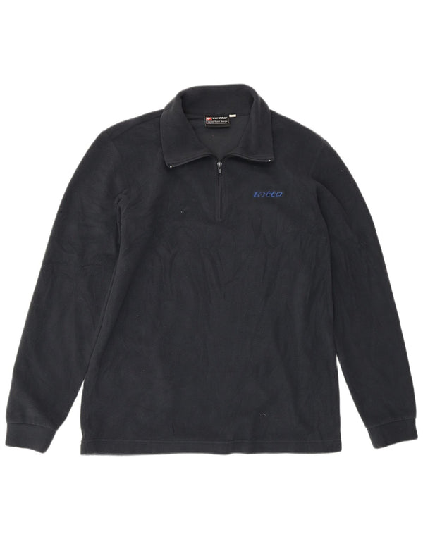 LOTTO Ανδρικό φερμουάρ Fleece Jumper Μεγάλο Navy Blue Polyester