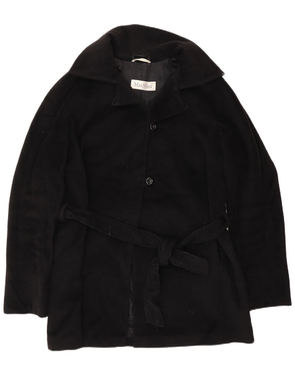 MAX MARA Γυναικείο Πανωφόρι UK 8 Small Black Wool Classic