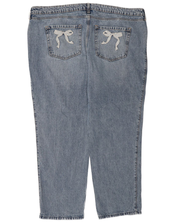 Hollister Γυναικείο Χαμηλό Μέσο Φαρδύ Τζιν US 20 3XL W35 L31 Μπλε βαμβακερό