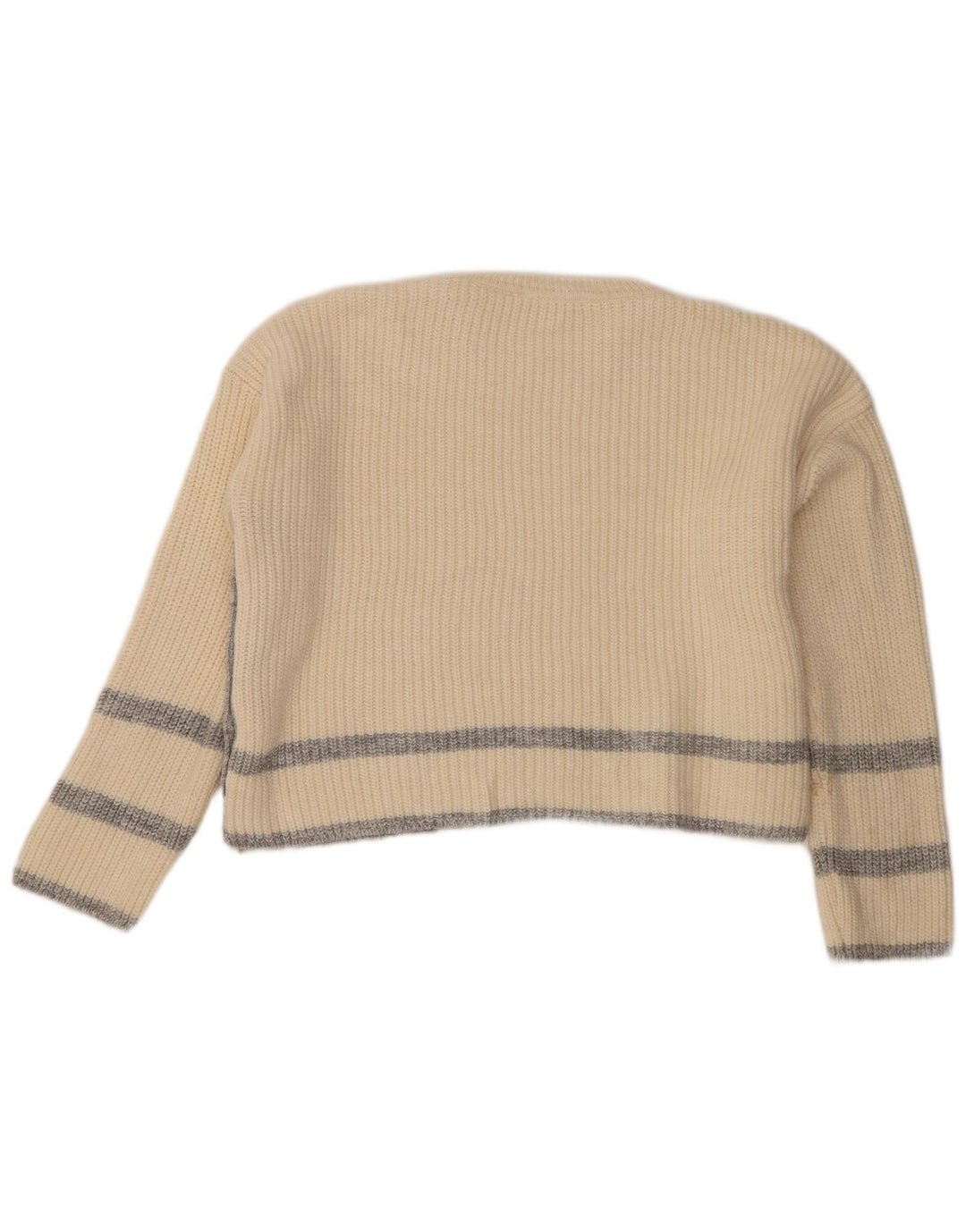 Marks & Spencer Γυναικείο πουλόβερ Crop Crew Neck Jumper UK 14 Medium Beige
