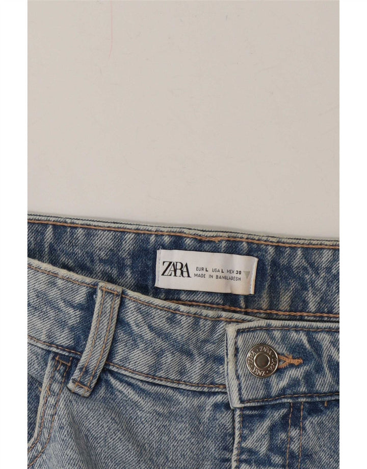 Zara Γυναικεία Τζιν Φούστα Μεγάλη W30 Μπλε