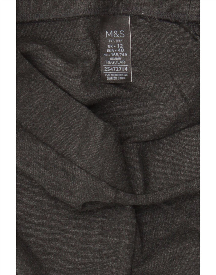 Marks & Spencer Γυναικεία κολάν Crop UK 12 Medium Grey Viscose