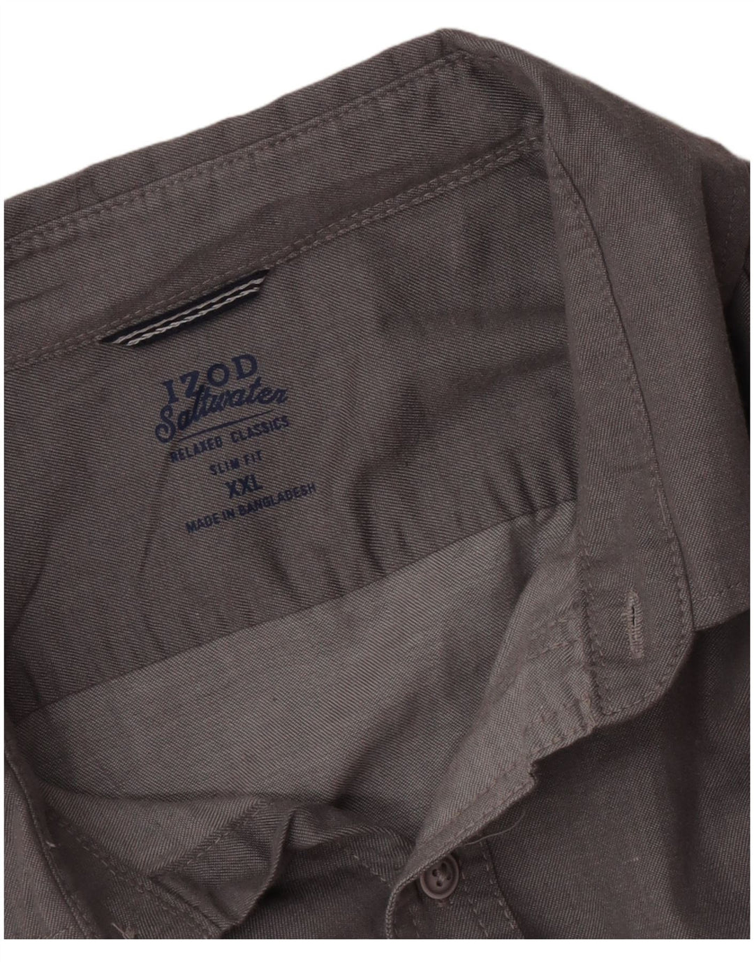 Ανδρικό πουκάμισο Izod Salt Water Slim Fit 2XL Γκρι