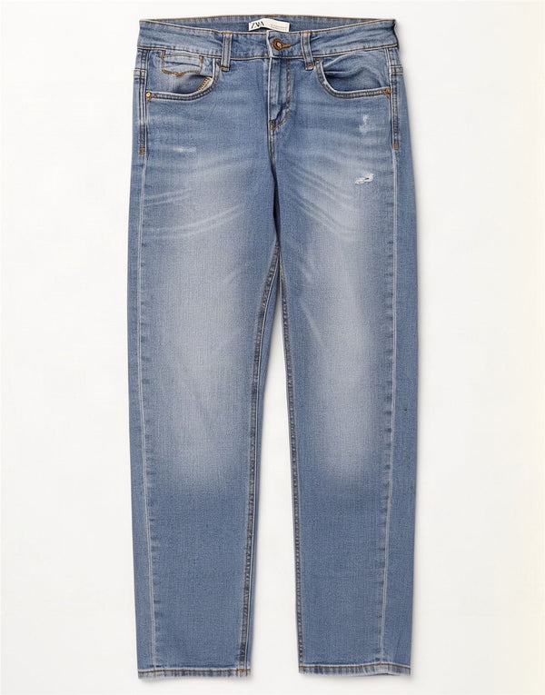 Zara Γυναικείο Slim Jeans EU 38 Small W28 L27 Μπλε βαμβακερό
