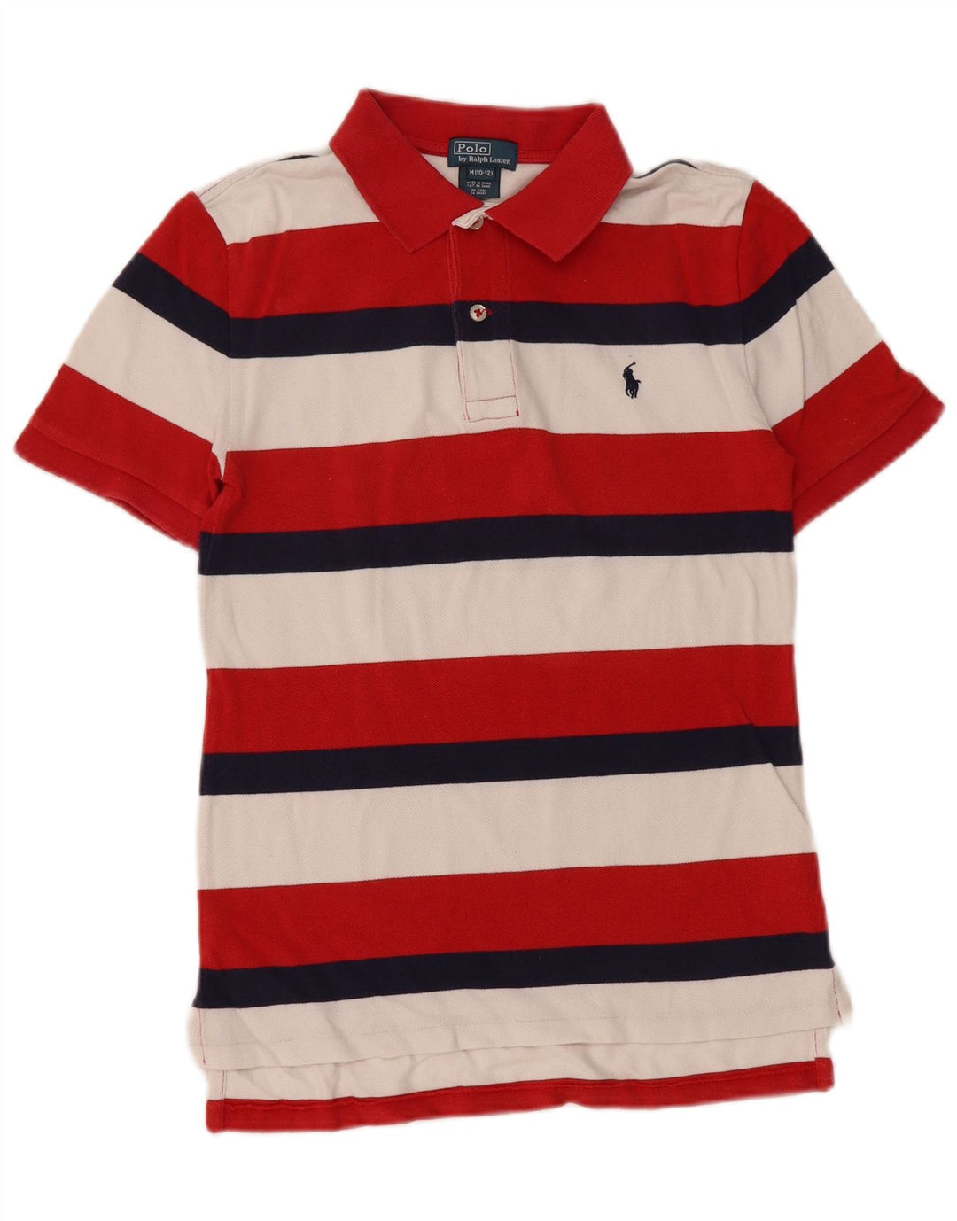 POLO RALPH LAUREN Αγόρια πουκάμισο πόλο 10-11 ετών Μεσαίο πολύχρωμο ριγέ