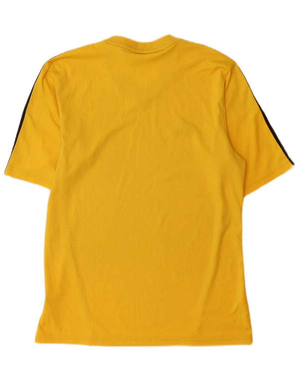 Ανδρικό T-Shirt Climalite Adidas Top Medium Yellow Colourblock