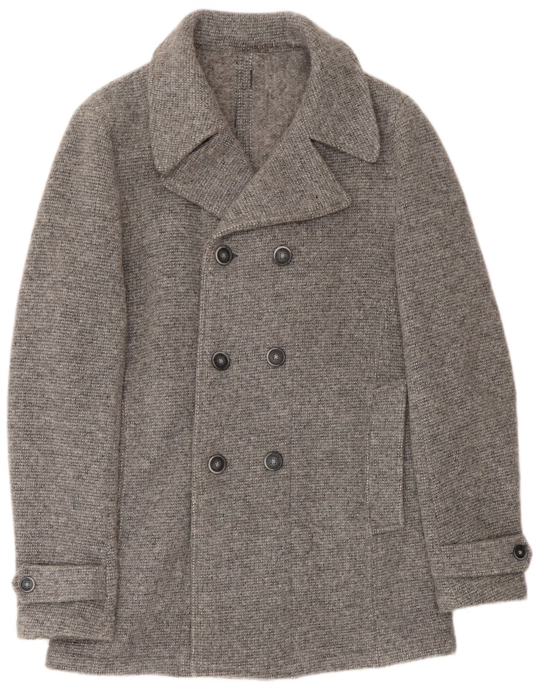 John Barritt Ανδρικό Πλεκτό Παλτό μπιζελιού UK 36 Small Grey