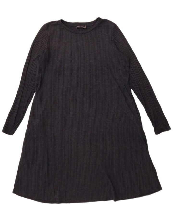 Marks & Spencer Γυναικείο φόρεμα A-Line UK 16 Large Navy Blue Polyester