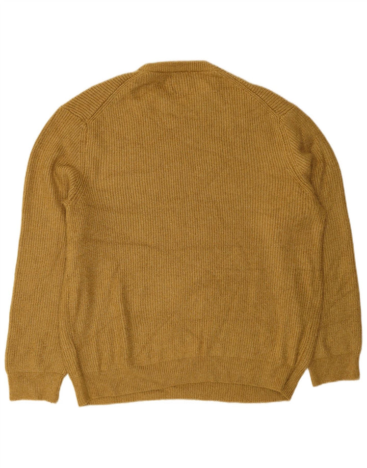 MARKS & SPENCER Mens Crew Neck Jumper Sweater 2XL Green Polyamide