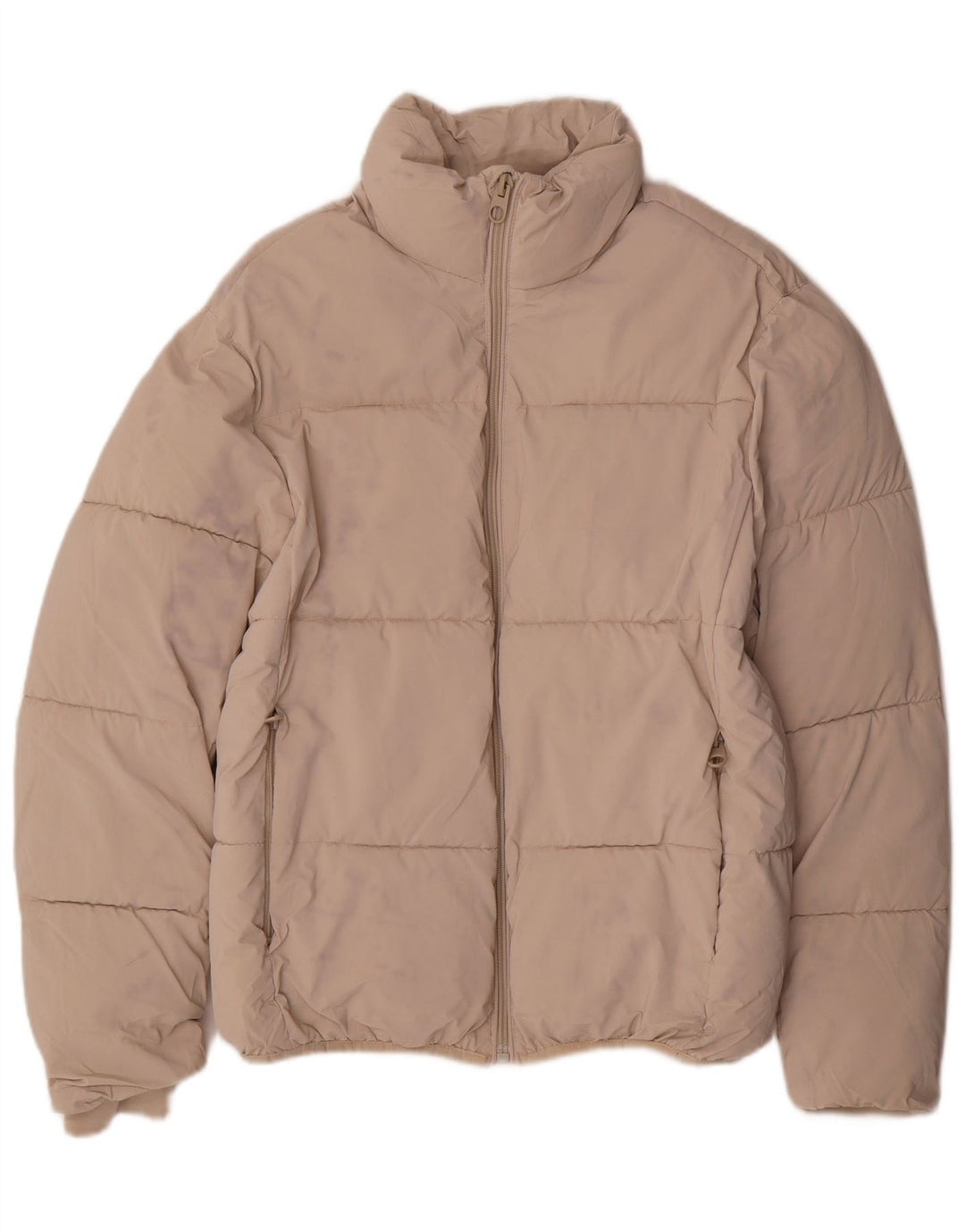 Zara Γυναικείο μπουφάν με επένδυση UK 10 Small Beige Nylon