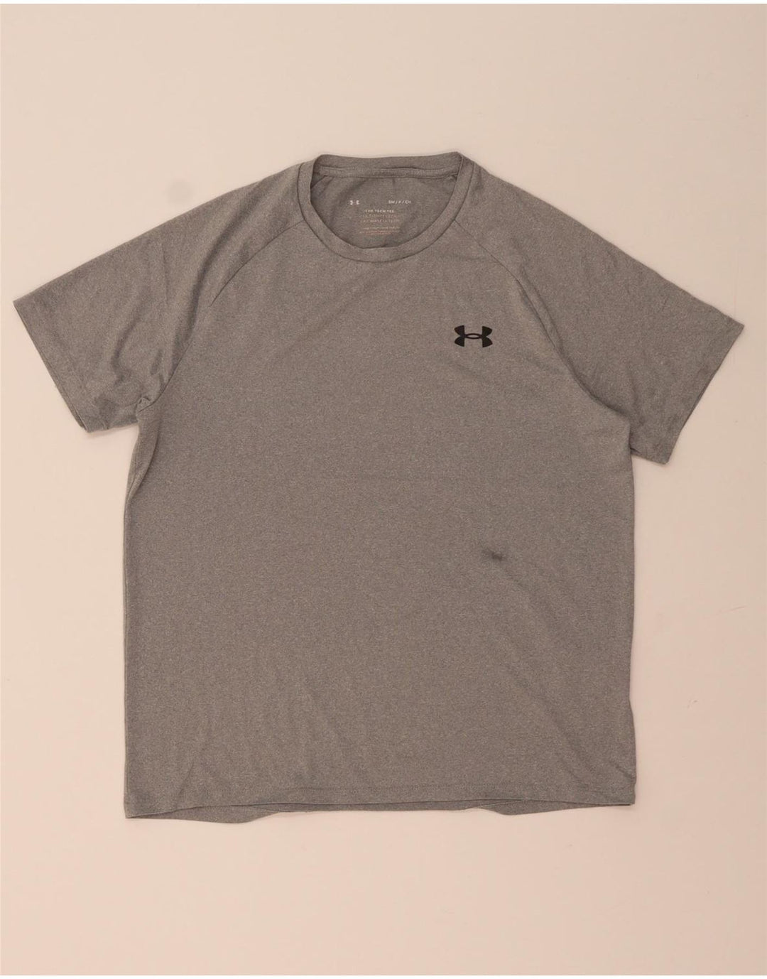 Under Armour Ανδρικό T-Shirt Loose Fit Top Μικρό Γκρι Πολυεστέρας