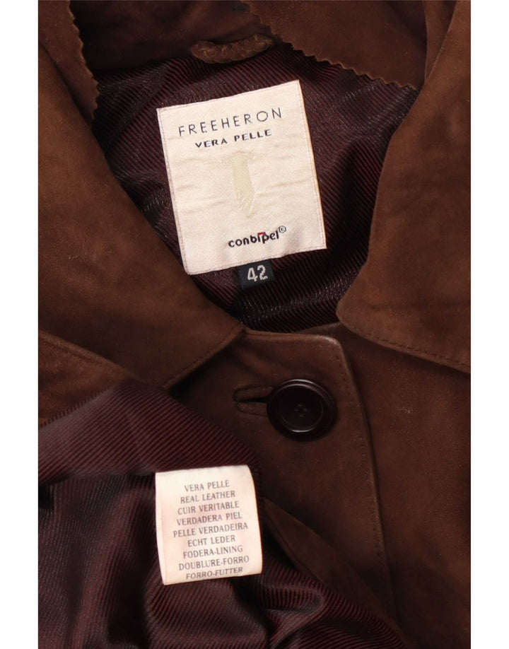 Conbipel Γυναικείο Πανωφόρι Heron Suede IT 42 Δερμάτινο μεσαίο καφέ