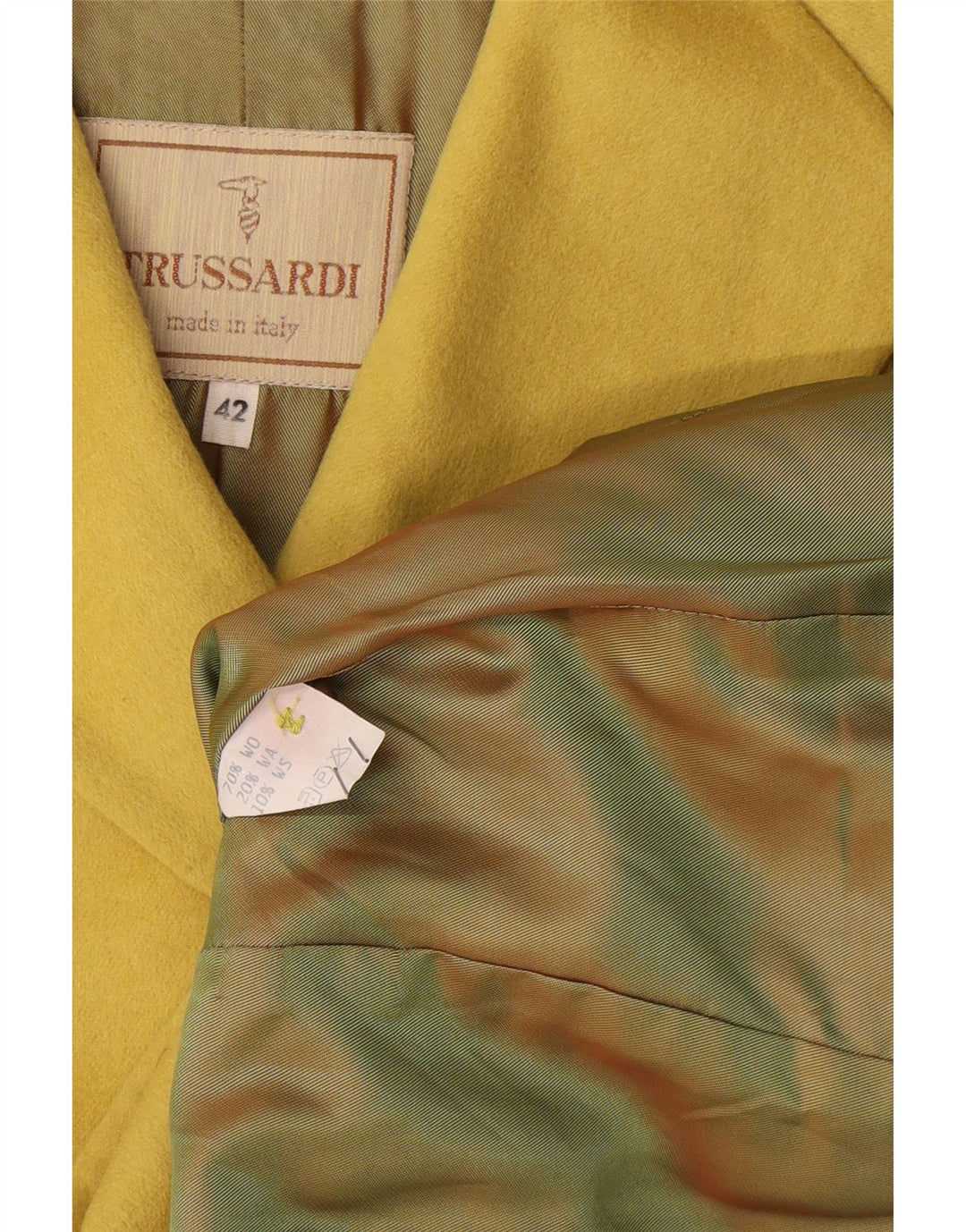 Trussardi Γυναικείο Μπουφάν Blazer 3/4 Sleeve IT 42 Medium Yellow