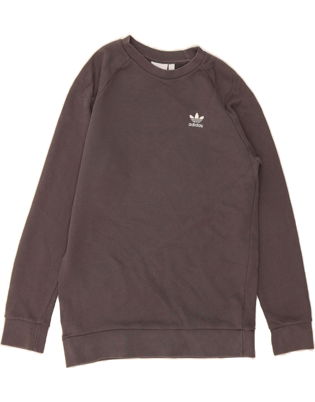 ADIDAS Mens Sweatshirt Jumper Small Grey Cotton Vintage Adidas and Second-Hand Adidas from Messina Hembry 