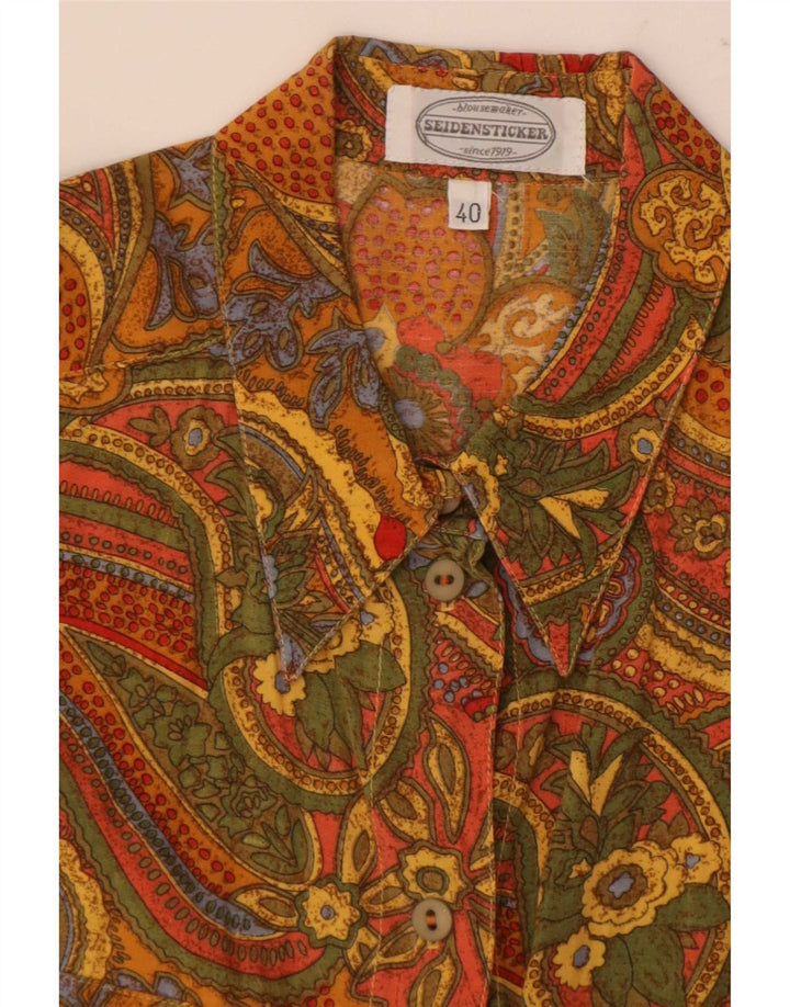Vintage γυναικείο πουκάμισο μεγάλου μεγέθους EU 40 Medium πολύχρωμο Paisley