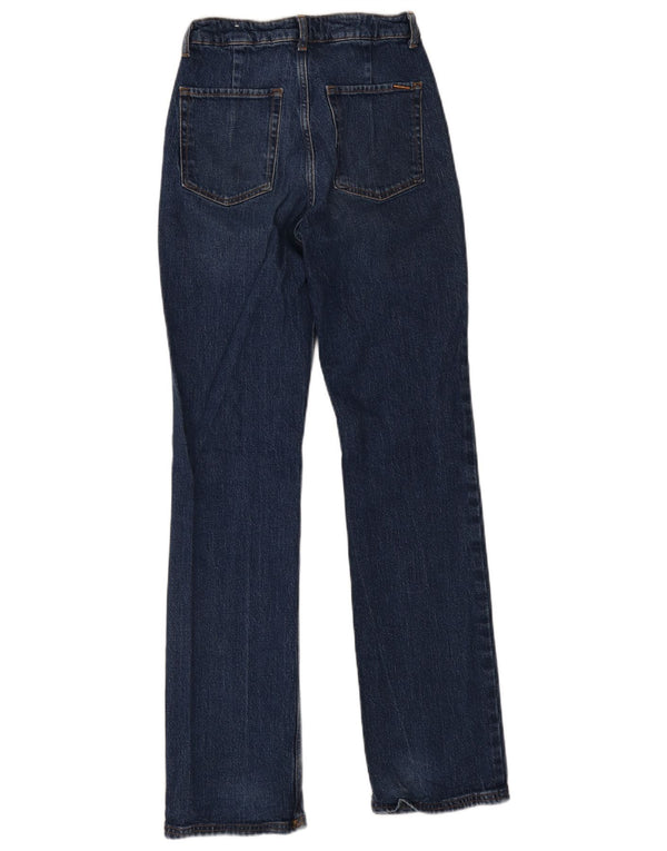 Zara Γυναικείο Straight Jeans EU 36 XS W26 L34 Navy Blue