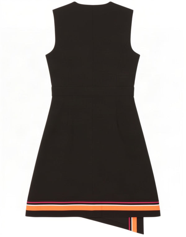 Γυναικείο αμάνικο φόρεμα Karen Millen UK 12 Medium Black Colourblock