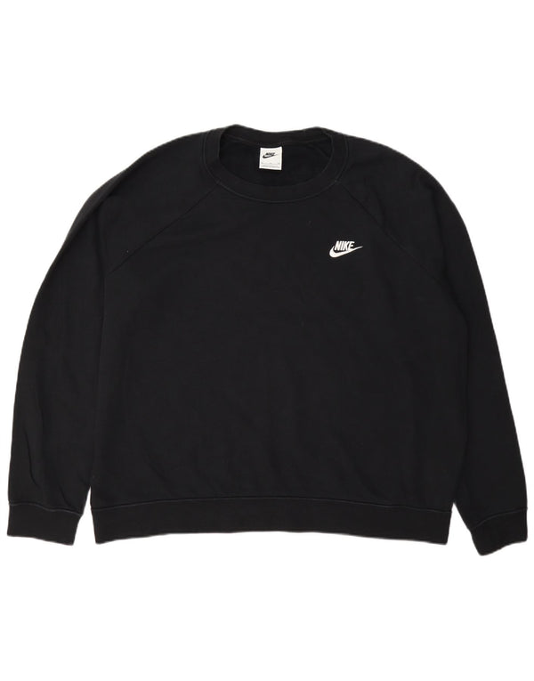 Γυναικείο φούτερ Nike με χαλαρή εφαρμογή Jumper UK 18 XL Μαύρο βαμβακερό