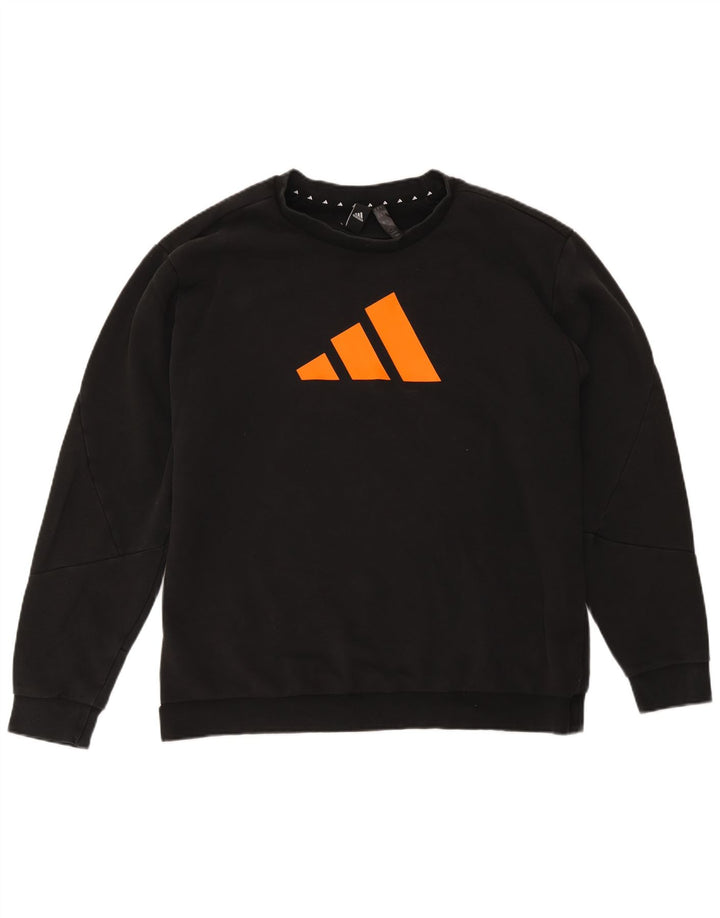 Ανδρικό γραφικό φούτερ Adidas Jumper XL Μαύρο βαμβακερό