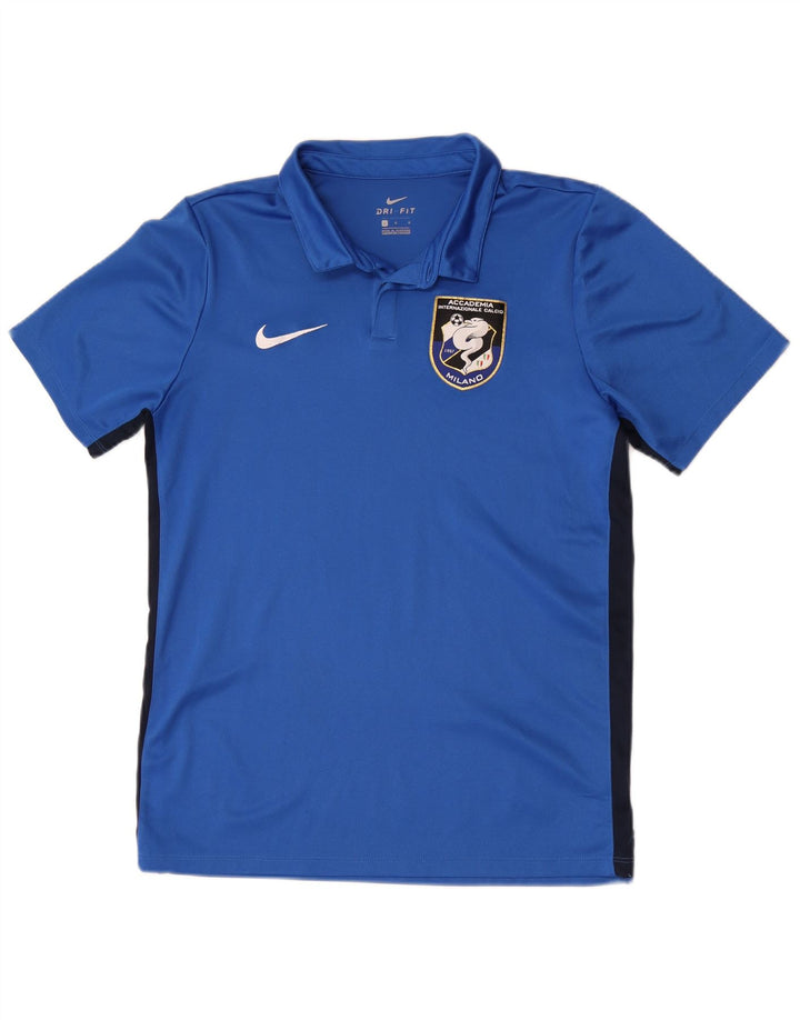 Ανδρικό μπλουζάκι πόλο Calcio Graphic Nike με μεγάλο μπλε χρώμα από πολυεστέρα
