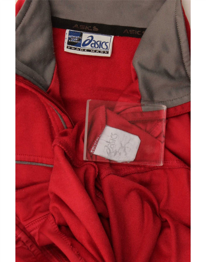 Γυναικεία φόρμα γυμναστικής Asics Top Jacket UK 16 Large Red Polyester