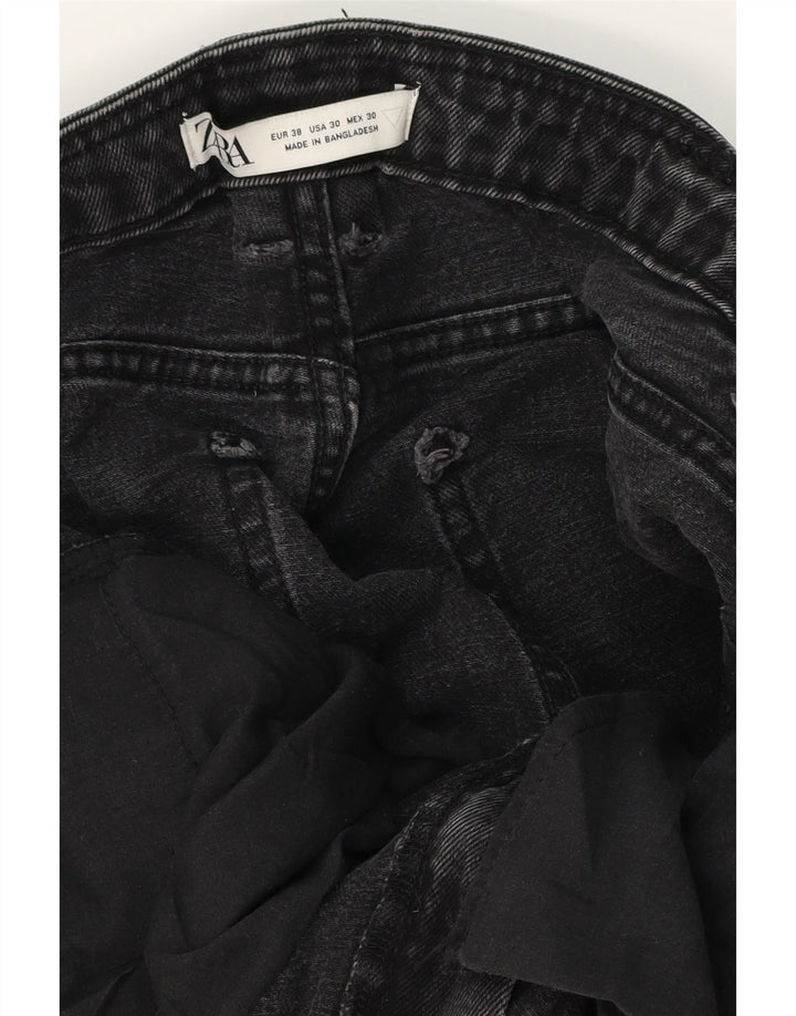Zara Ανδρικό τζιν σορτς EU 38 Small W30 μαύρο