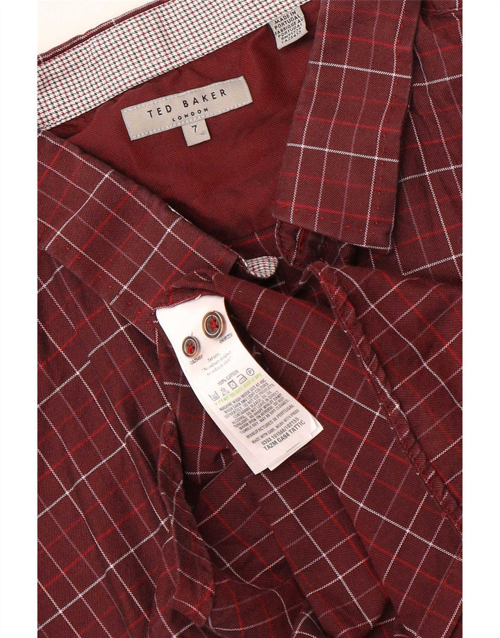 Ted Baker Ανδρικό πουκάμισο νούμερο 7 3XL βαμβακερό βαμβακερό καρό