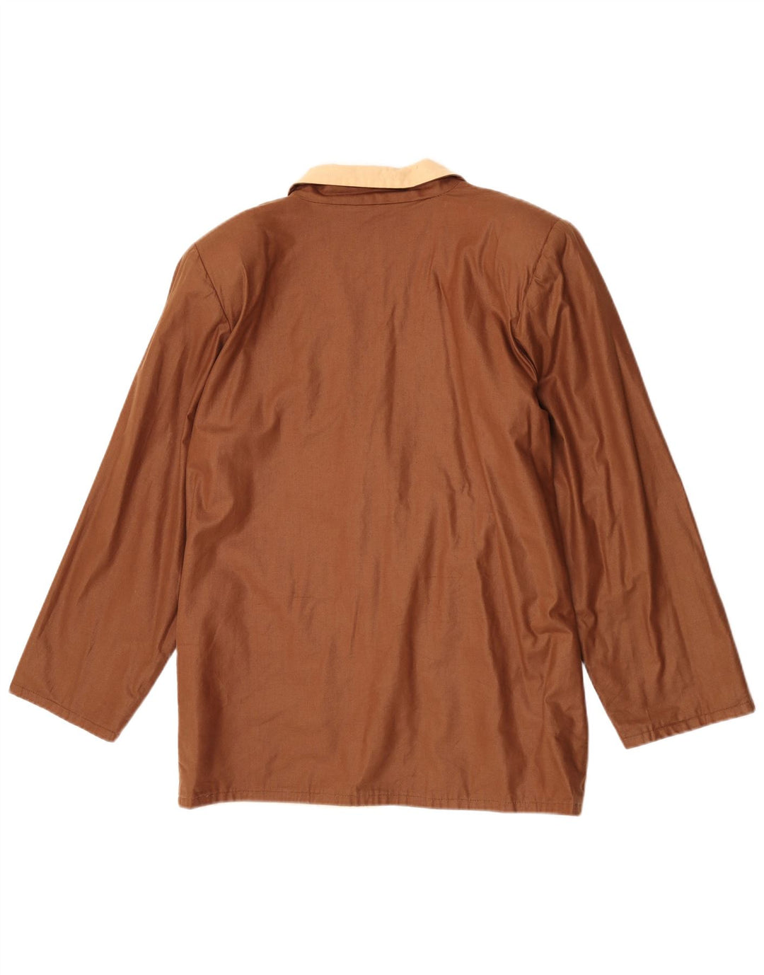 Vintage γυναικείο σακάκι με 2 κουμπιά σακάκι UK 16 Large Brown Colourblock